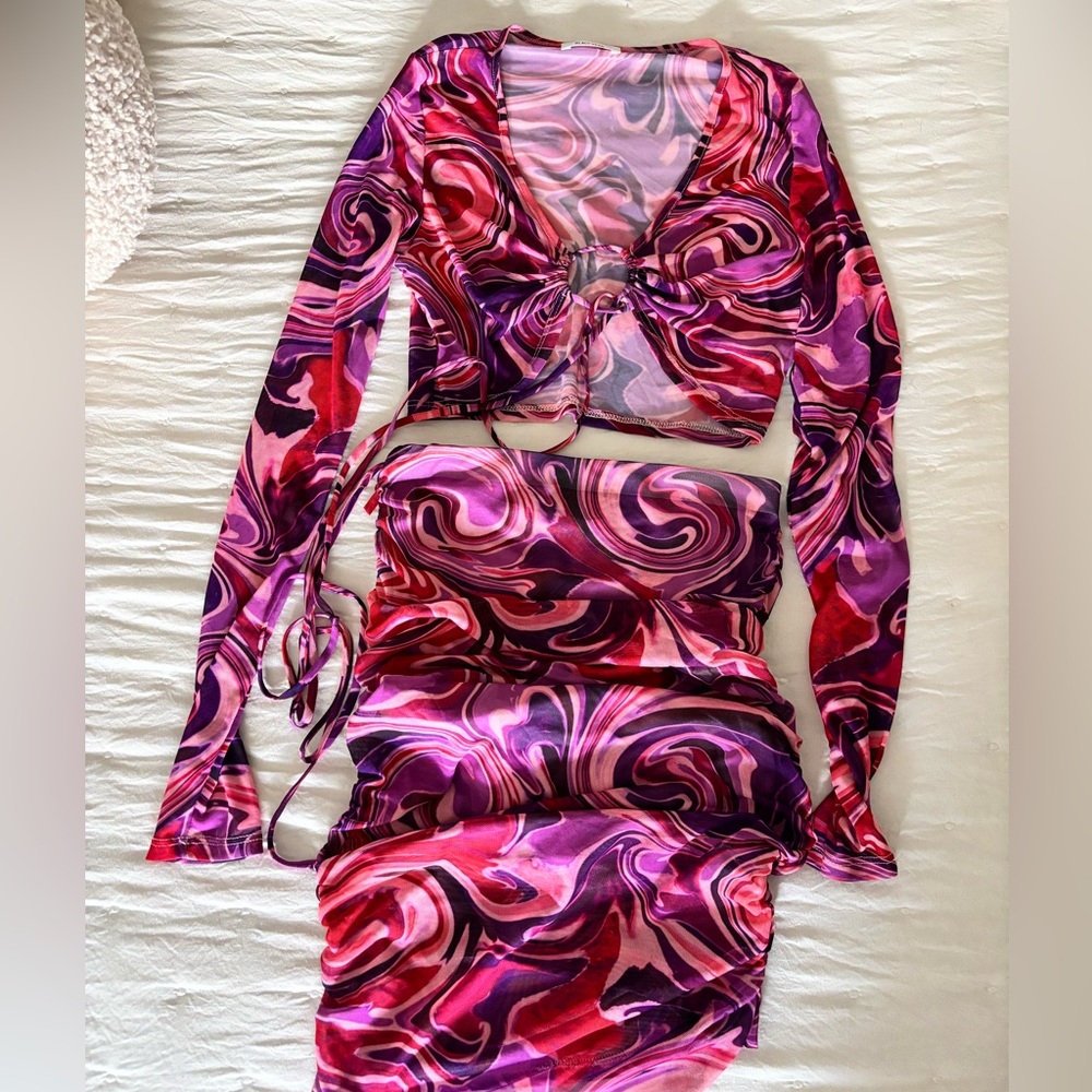 Groovy Two-Piece Mesh Set